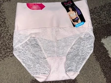 NWT Maidenform Pink Tame Your Tummy Firm Control Cool Comfort Brief DM0051 XL