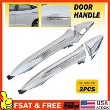 For 2011-2016 Elantra Front Rear LH Driver Side Exterior Door Handle Chrome B