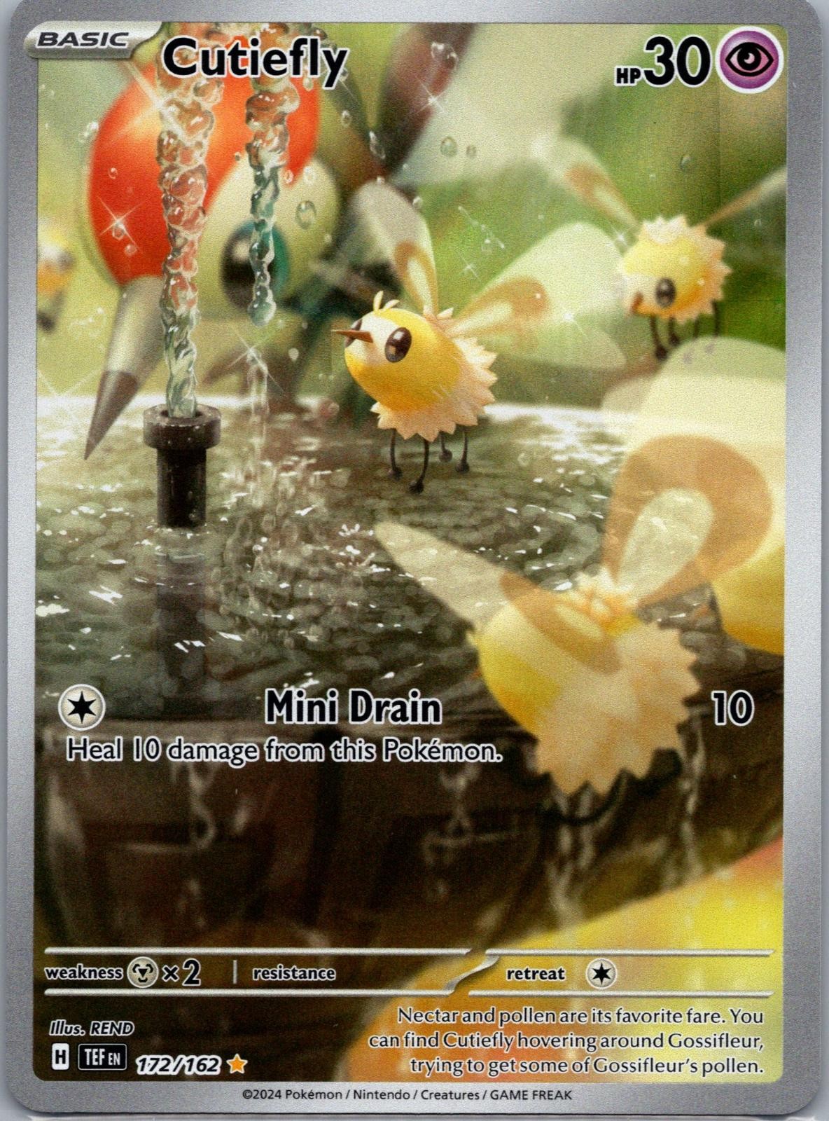 Cutiefly 172/162 Temporal Forces Pokemon TCG Holo Illustration Rare NM