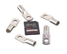 4 AWG OFC Marine Grade Copper Lugs 1/4" Ring Terminals 10 Pack Heavy Duty