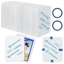 200+2 Trading Card Shipping Protector 3.5'' x 4.5'', COITEK 200PCS Ultra Stro