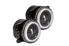 Pro Comp Fog Lights White Wide For 2007-2017 Jeep Jk