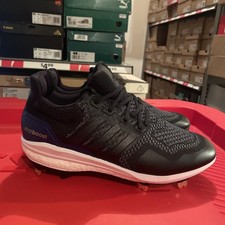 Adidas UltraBoost 1.0 Baseball Cleats Black White Purple Men’s Sz 6 NWT IH5206