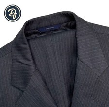 41 R Brooks Brothers Madison Fit Charcoal Grey Multi Stripe Wool Suit Made USA