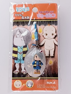 Kitaro - QP Kewpie × Gegege no Kitaro Kew-John Netsuke Figure Strap From Japan