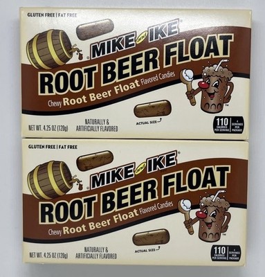 Mike and Ike Root Beer Float Chewy Candy- Limited edition - Lot Of 2 Boxes