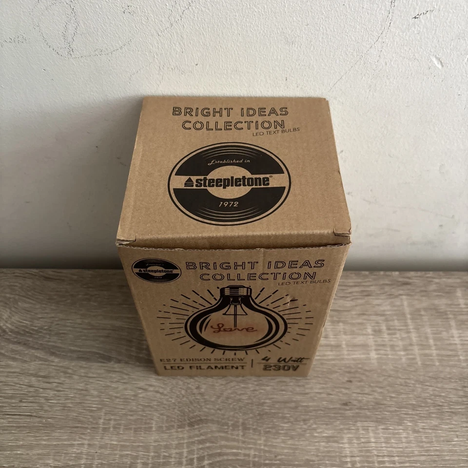 Bright Ideas LED Bulb Neon Love Sign Brand New In Box! - Image 2 of 4