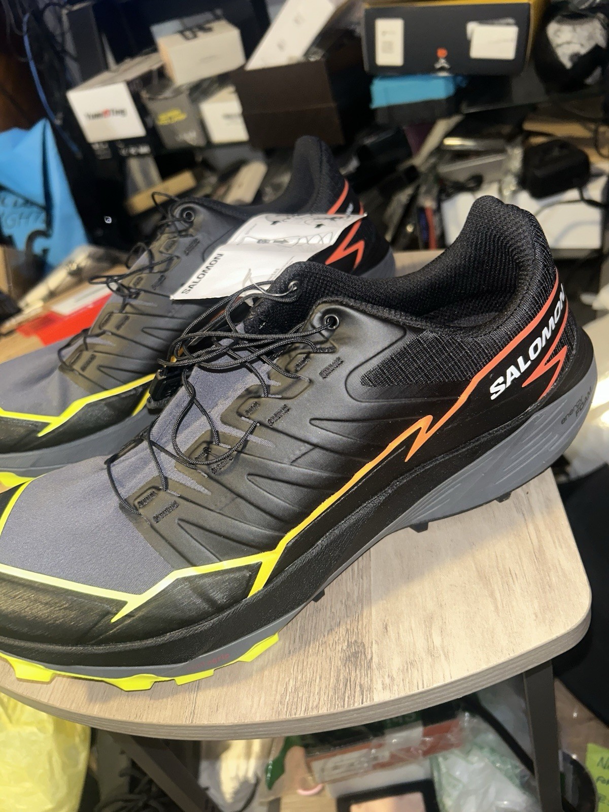 Scarpe Salomon uomo Thundercross trail running nero ombra silenziosa taglia 11 5 nuove