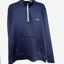 Blue Callaway Quarter Zip Tech Fleece Jacket size medium
