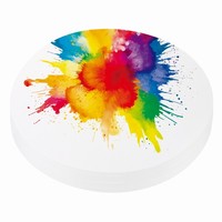 60 BläTter Aquarellpapier Rund 9 Zoll 140Lb/300 Gsm Kaltgepresst
