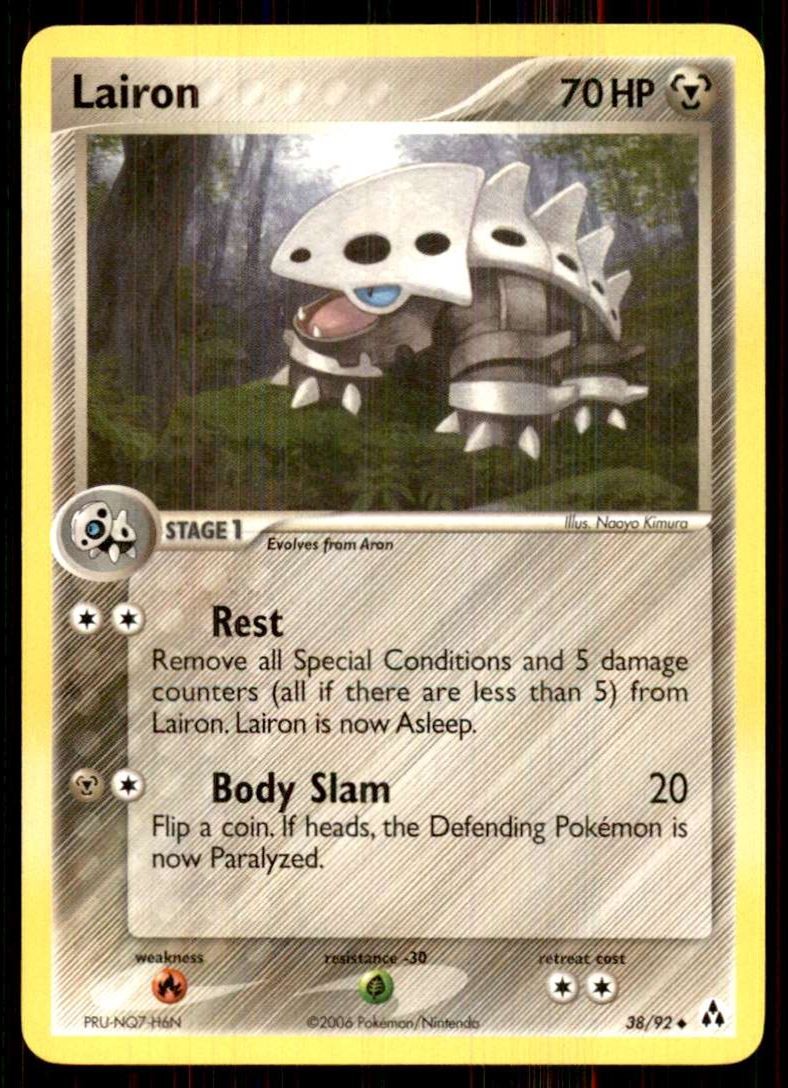 2006 Pokemon EX Legend Maker Lairon U #38