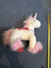 Tesco Unicorn Toy Misty Pink Soft Stuffed Toy 14” Long Plush Cuddly Teddy 2005