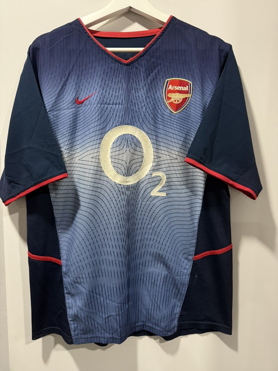 Nike Arsenal 2002/04 Away Football Shirt Soccer Jersey Vintage Men