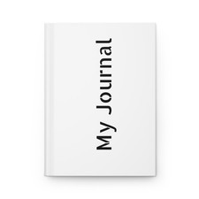 My Journal Hardcover Journal  Minimal Vertical Text Matte