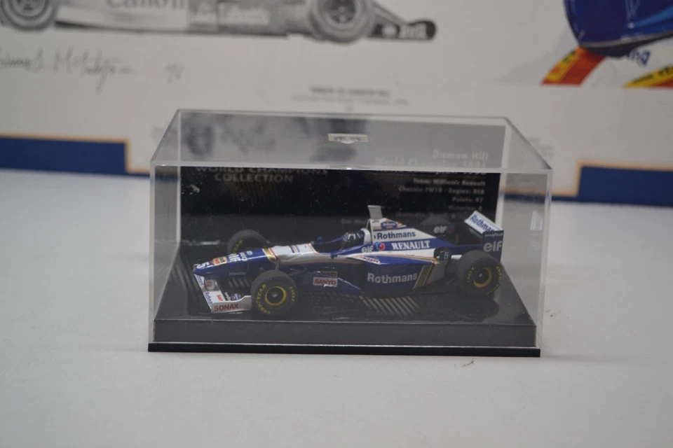 MINICHAMPS/F1 1996 CAMPEÓN - WILLIAMS FW18 - DAMON HILL - COCHE MODELO ESCALA 1/43 Foto 2 de 4