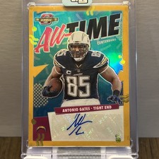 2021 Panini Contenders Optic - All-Time Auto Antonio Gates #ATC-AGA Gold /5 (AU)