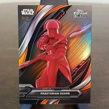 2024 Topps Chrome Black Star Wars Praetorian Guard #81 Orange Refractor (24/25)