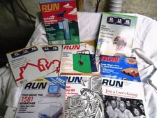 RUN MAGAZINE USER GUIDE FOR COMMODORE LOT OF 9 USSUES 1986-1990
