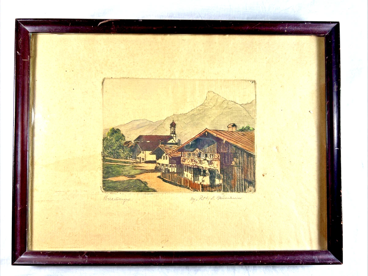 签名风景艺术版画| eBay