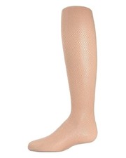 MeMoi Mini-me Mini-net Girls Fishnet Tights 8-10 Ivory
