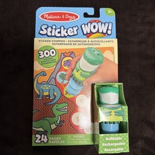 Melissa  Doug Sticker Wow 300 Stickers With Sticker Stamper. New