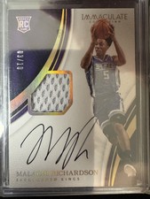 2016-17 Panini Immaculate Collection #120 Malachi Richardson #/10 RPA