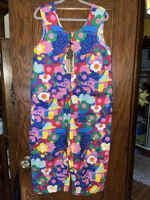 Nooworks Linen Garden Suit in the Summer Daze print Size Small New With Tags