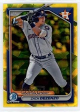 2024 Bowman Chrome Sapphire Prospects Yellow /75 Zach Dezenzo #BCP-161 im4
