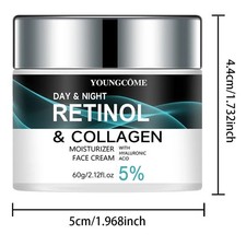 Advanced Retinol Collagen Face Cream with 5% Hyaluronic Acid – Anti-Aging & Anti