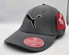 PUMA Stretch Fit Adult Hat Size S/M Gray NEW