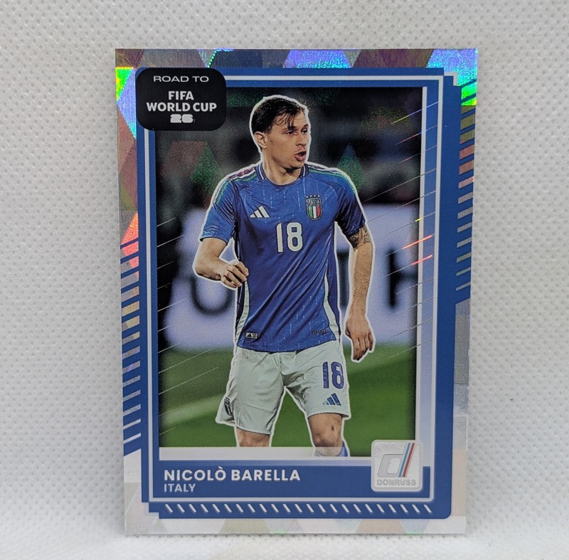 2025-26 Donruss Soccer World Cup Nicolo Barella Cubic