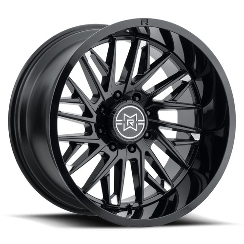 22x10 Method MR801 Raised Gloss Black Milled Wheels 8x180 (-18mm) Set ...