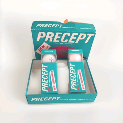Vintage Precept 2 Golf Balls Bridgestone Sleeves (2) New Old Stock NOS Distance