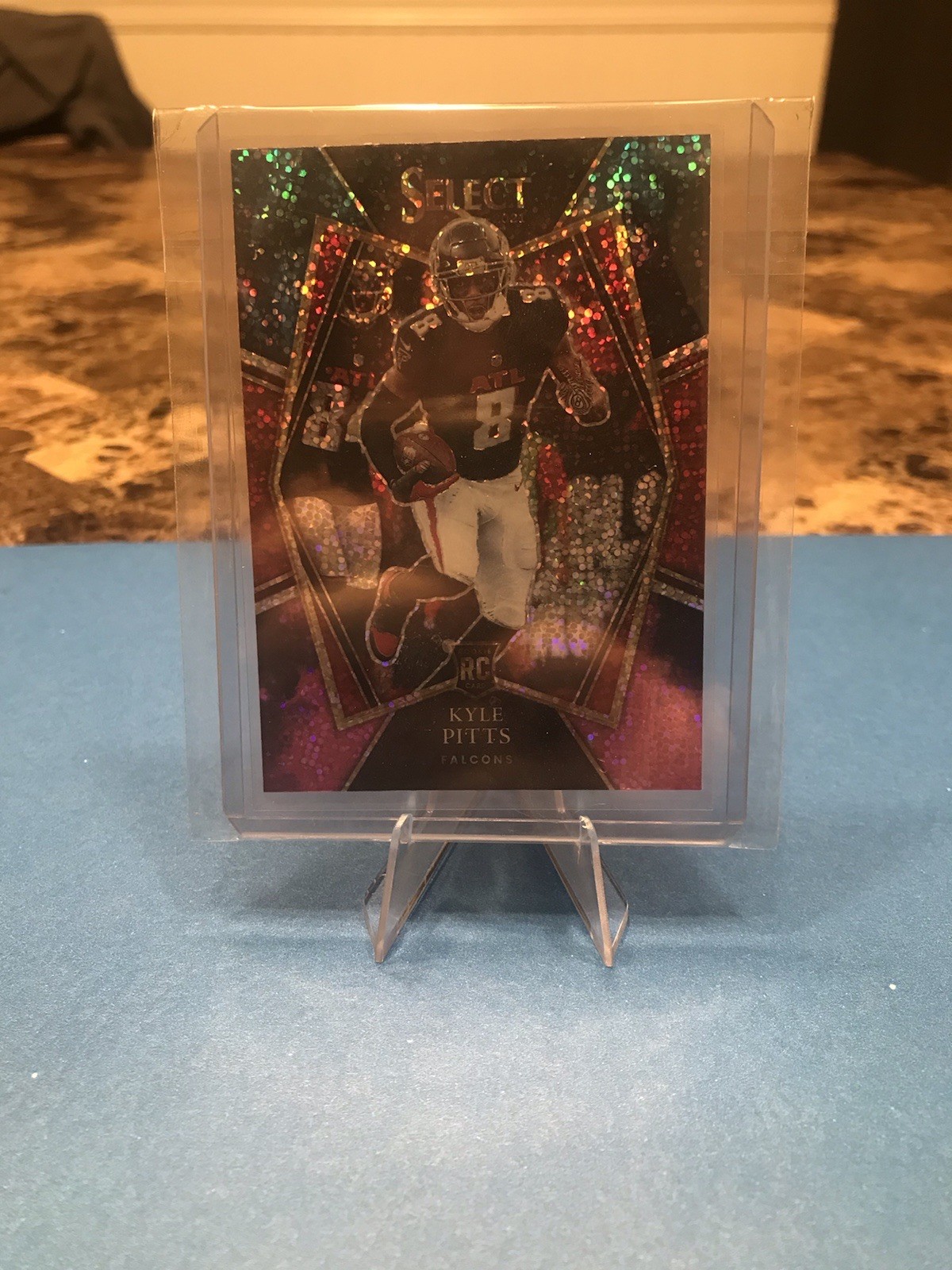 2021 Panini Select - Premier Level Cosmic Prizm #146 Kyle Pitts (RC)