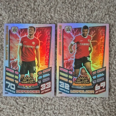 Scott Wiseman + Jacob Mellis MOTM Barnsley Match Attax Championship 2012/13 - Image 1 of 3