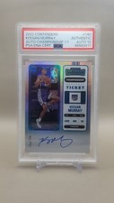 2022 Panini Contenders 1 of 1 PSA Auto 10 Keegan Murray (RC) #140 Championship