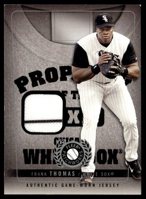 2005 Fleer Patchworks Property of Jersey Frank Thomas Chicago White Sox #PO-FT