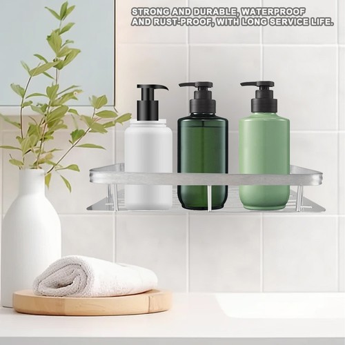 2x Duschregal ohne Bohren Duschablage Badregal Küchenregal Badezimmer Organizer - Bild 4 von 15