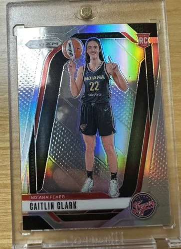2024 Panini Prizm WNBA Caitlin Clark #145 Silver Prizm (RC) Variation.