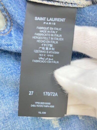 SAINT LAURENT Jeans taglia 27 cotone IDG 757276 Y04PH
