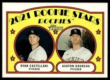2021 Topps Heritage 2021 Rookie Stars - Rockies - Ashton Goudeau/Ryan Castellani