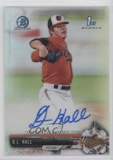 2017 Bowman Draft Chrome Pick Refractor 150/499 DL Hall #CDA-DH Auto 1u4