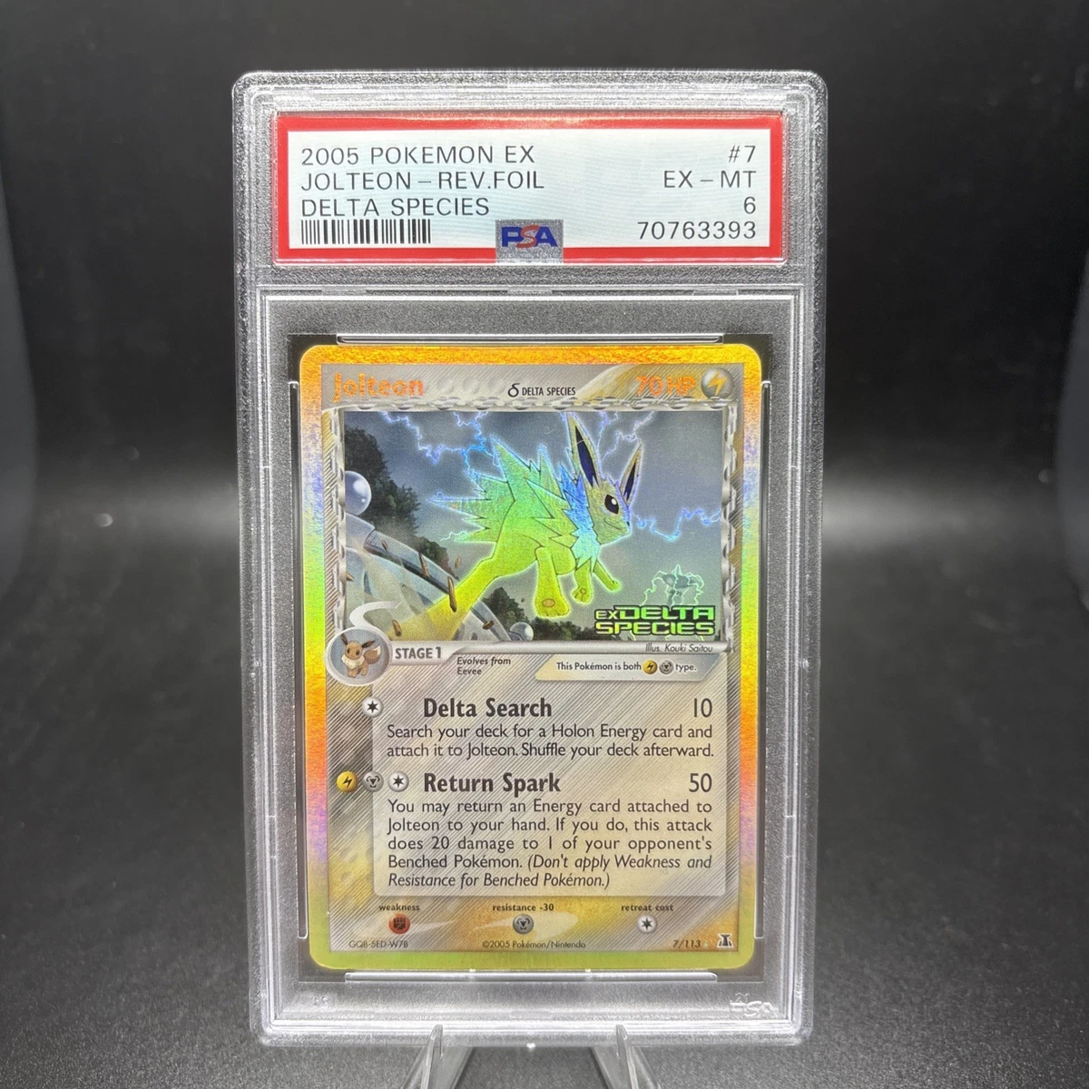 Jolteon Pokémon TCG Professional Sports Authenticator (PSA
