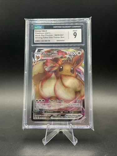 2021 Pokémon Eevee VMAX Black Star Promo SWSH087 CGC 9 Mint