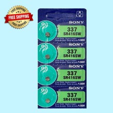 Sony 337 SR416SW Watch Battery Exp 10/2026  4Pc