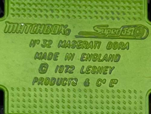Vintage Matchbox Superfast No. 32 Maserati Bora Pink Doors Open Lesney Die-Cast - Picture 19 of 19