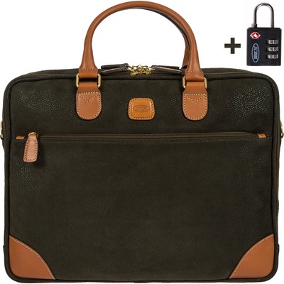 antler leather laptop bolsa