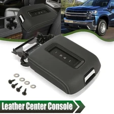 Fit For 15-20 Tahoe Yukon Suburban Center Console Armrest Lid W/Wireless Charger