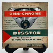 NOS Disston CV-1000S 10" Circular Saw Blade V Combination 44 Teeth Diss-Chrome