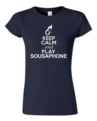 City Shirts Junior Keep Calm And Play Sousaphone Music Lover DT T-Shirt Tee - Picture 4 of 7